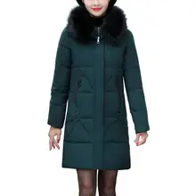 Женская замшевая куртка с меховым капюшоном, модная женская зимняя теплая толстая верхняя одежда, пальто на молнии с меховым воротником, тонкая куртка с хлопковой подкладкой