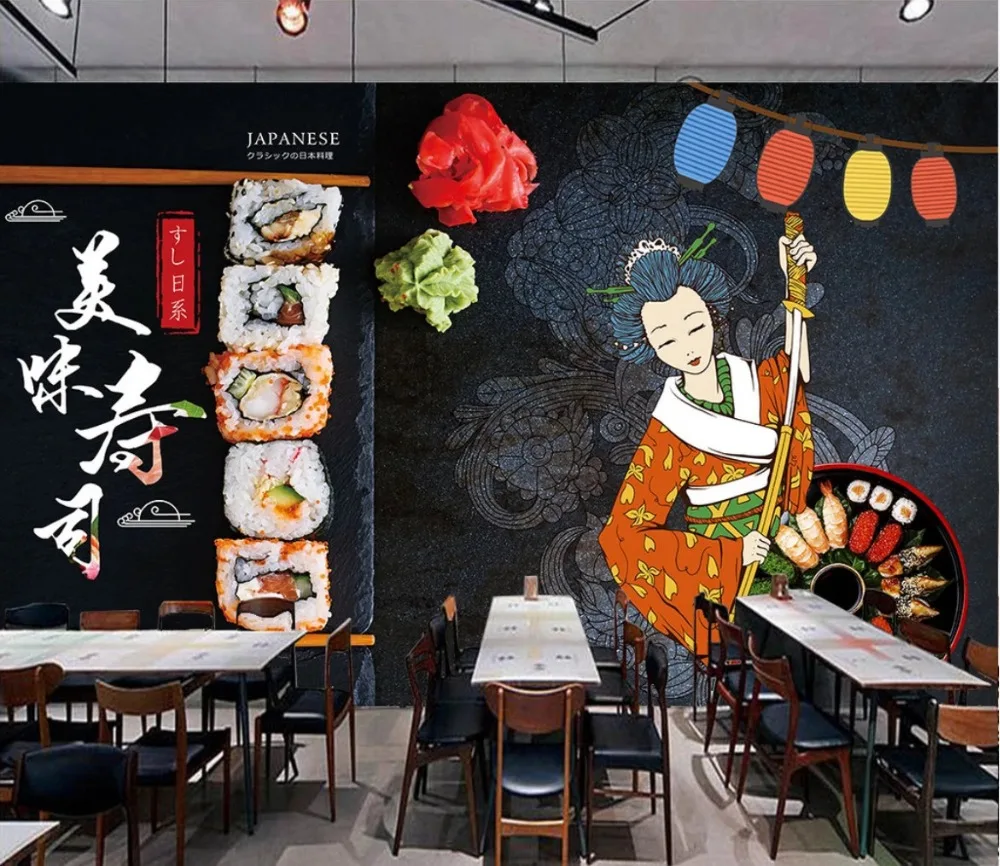 parede japonês restaurante clássico ferramentas fundo papéis decoração da sua casa