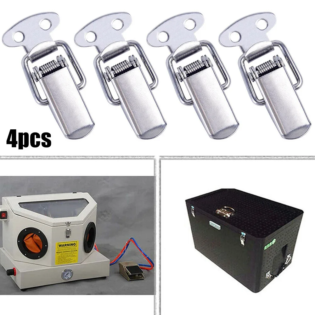 4PCS Toggle Latches Spring Loaded Clamp Clip Case Box Latch Catch Toggle Tension Lock Lever Clasp Closures Crate Lock Snap