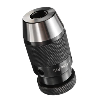 

1Pcs B16 1-13mm Keyless Drill Chuck Self Tighten Light Duty Taper 1/32"- 1/2" Accurate Precision For Lathe Drilling Machine