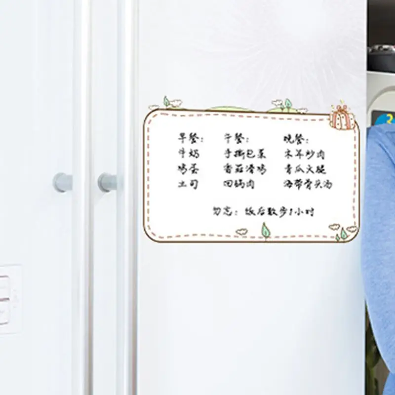 Rectangle Soft Magnetic Whiteboard Reminder Magnet Erase Fridge Message Board