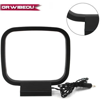

GRWIBEOU 1Pcs Mini Universal FM/AM Loop Antenna for Sony Sharp Chaine Stereo AV Receiver Systems Connector Receiver