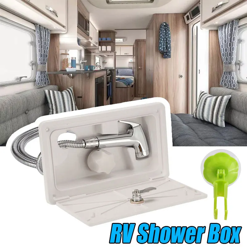 1 Set Rv Shower Box Kit Boat Marine Camper Shower Hose Motorhome