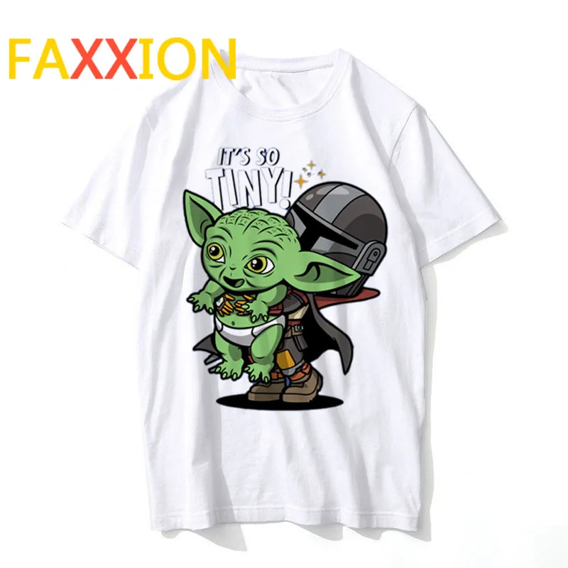 Kawaii Baby Yoda Harajuku забавная Футболка женская Мандалорская Эстетическая футболка Графический гранж корейский стиль футболка женские футболки