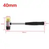 25mm 30mm 35mm 40mm Mini Hammer Double Faced Household Rubber Hammers Domestic Nylon Head Mallet Hand Tool for Jewelry/Craft/DIY 4