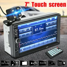 7 LCD Touch Screen Car Radio Player Handsfree HD 2DIN Bluetooth Auto Radio Stereo Car Radio MP5 Player FM/USB 2.0 Rear Camera