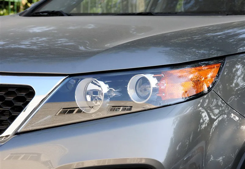 CAPQX для KIA Sorento 2009- 2,2 2,4 передняя фара крышка фары абажур яркая лампа абажур стеклянный корпус капот