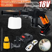 Автомойка 12 В портативный беспроводной очиститель высокого давления перезаряжаемая самозаправляющаяся стиральная машина Авто садовая электрическая Чистка