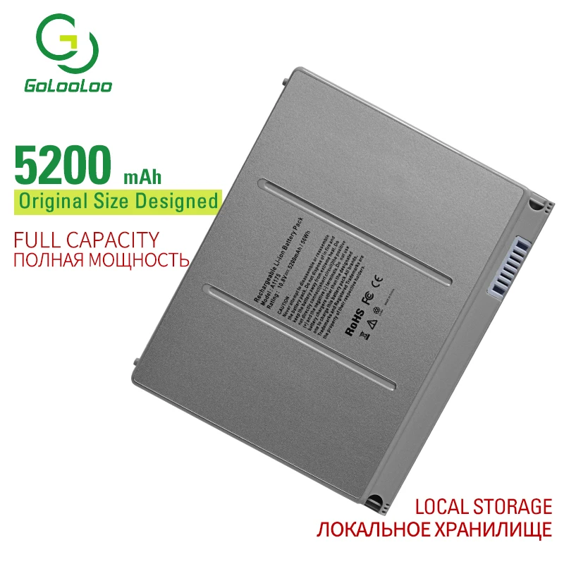 Golooloo 10 8v 5200mAh 56wh laptop battery for font b Apple b font font b MacBook
