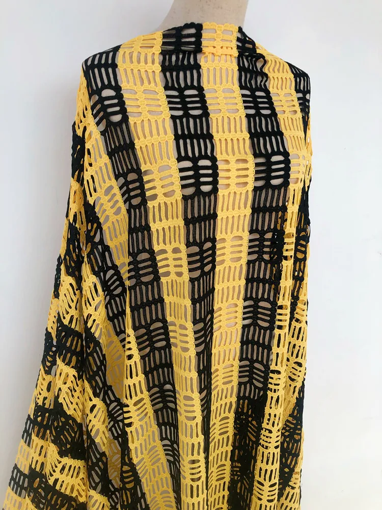 Neuer Stil Afrika Spitzenstoff 2025 Hochwertige Spitze Wasserlösliche Bestickte Modische Weiche Spitzenstoffe 5 Yards – Detail 11