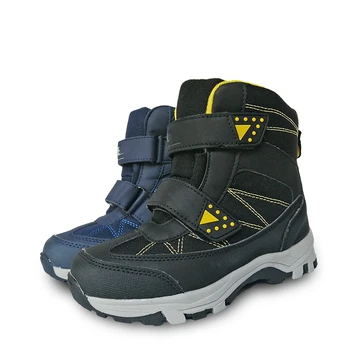 

NEW Russia 1 pair waterproof Ski Winter warm Boy Snow Boots inner wool Children Boot,-30 or -40 degrees Kid Leather Boy Shoes