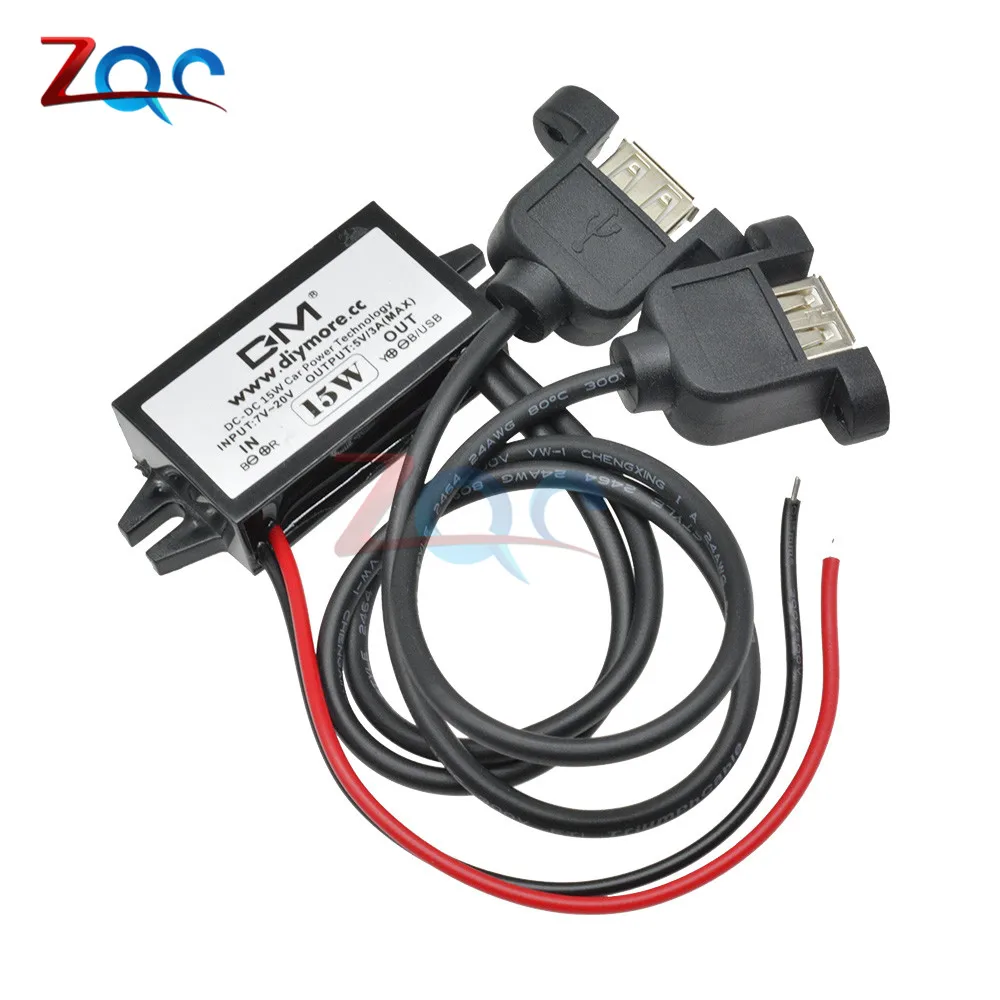 Netzteil USB Micro 5V 12V Auto Inverter 3A Spannung Konverter