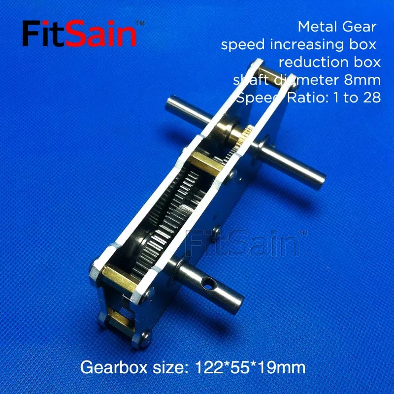 Gear Reducer Accelerator 1 to 28 Metal Speed Up Box Large Torque