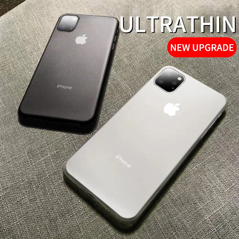 Чехол для телефона iphone 11 Pro X XS Max XR 0 45 мм ультра тонкий матовый PP жесткий чехол на 5