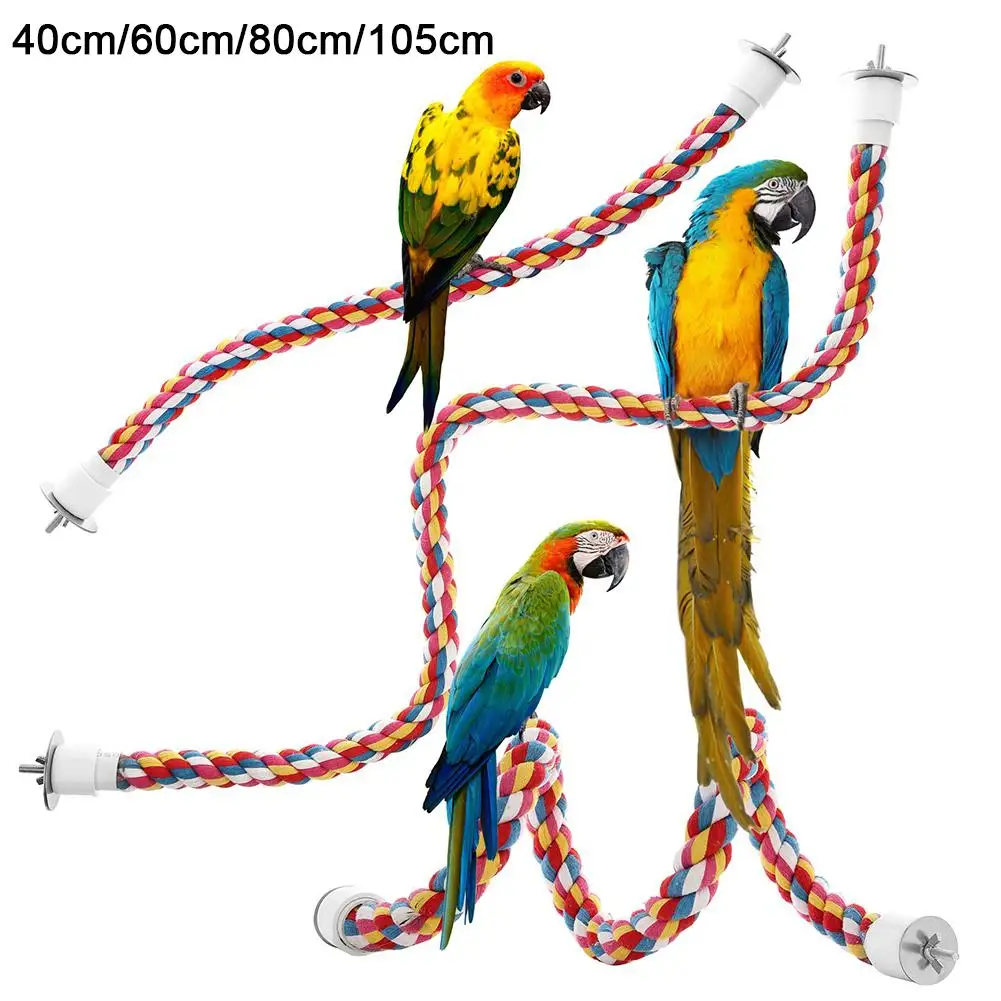 Pet Bird Toys Chewing Bar Swing Hanging Climbing Perch Cage Play Bite-resistant Bite Toy Easy To Install