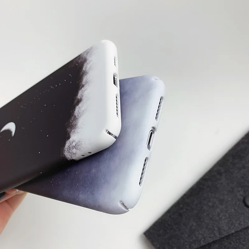 Жесткие чехлы для телефонов из поликарбоната для Xiaomi 8 8SE 8Lite 9 9SE CC9E A3 Lite чехол с изображением звездного неба Луны для Redmi Note 7 Note 8 Note8Pro K20 чехлы
