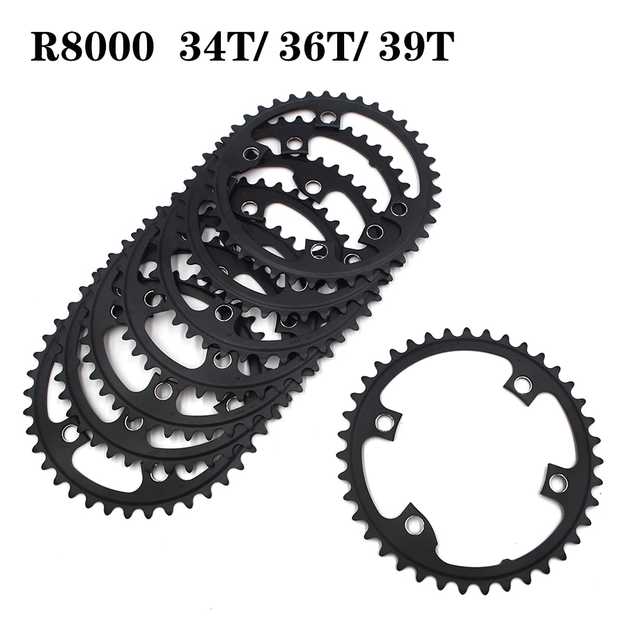 Fc-r8000 цепь 2x11S круглый 34T 36T 39T для дорожного велосипеда колеса коленчатый набор bmx