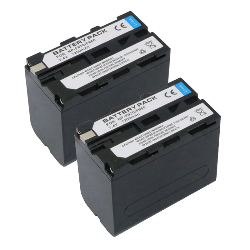 7,4 В 7200 мАч аккумулятор для sony видеокамеры NP-F550 F750 F970 F960 литий-ионная аккумуляторная батарея для F570 F330 MC1500C ячеек