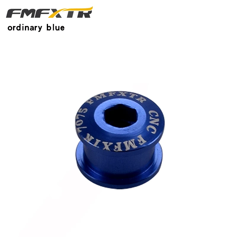 blue FMFXTR MTB винты для велосипедного колеса велосипедный велосипед M8 болты из сплава одинарные/двойные зубные пластины Шурупы Для ногтей супер светильник Crankset Scr - Цвет: blue