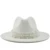 Wool Jazz Fedora Hats Casual Men Women Leather Pearl ribbon Felt Hat white pink yellow Panama Trilby Formal Party Cap 58-61CM 1
