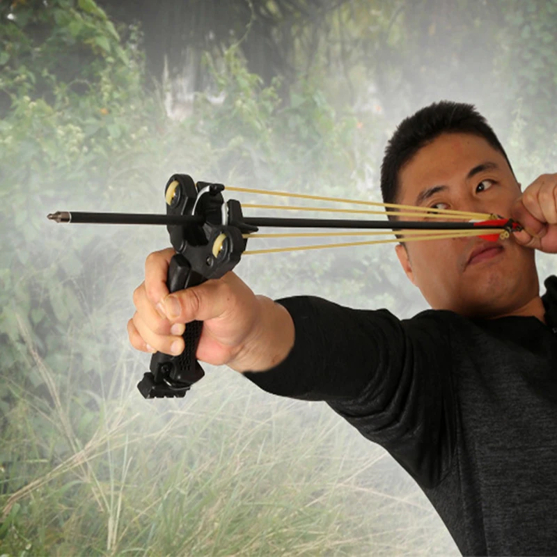 SlingshotArcheryStickingSlingshotBowOutdoorWristRestFreeTied