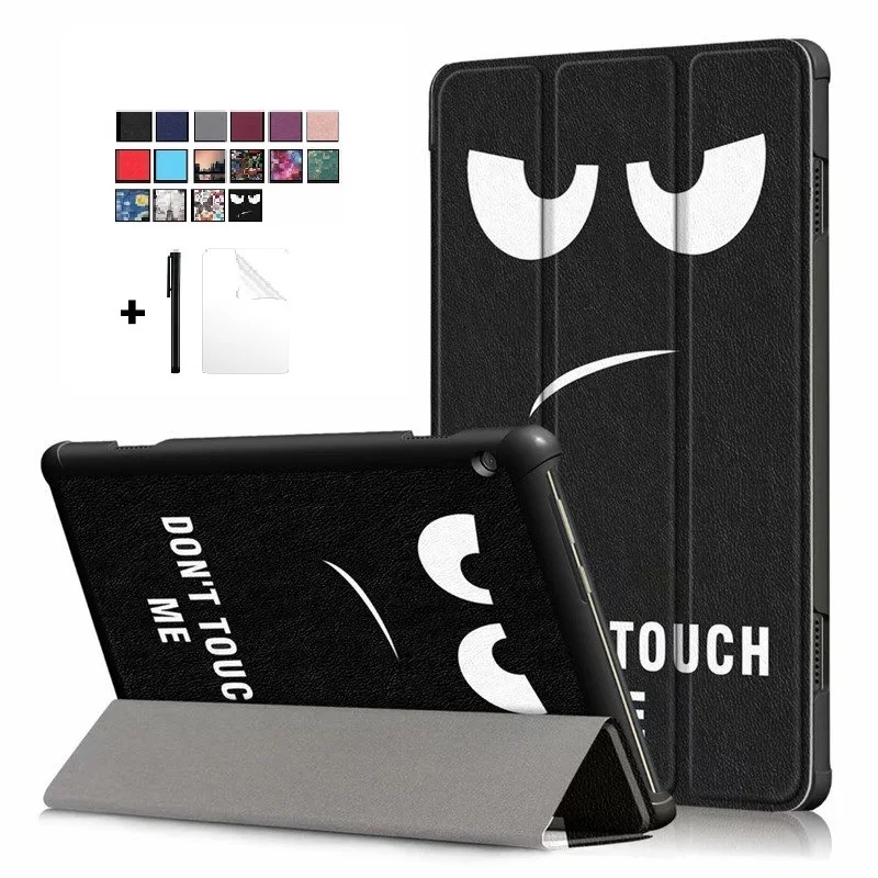 Stand Shell For Lenovo Tab M10 TB-X606F TB-X606F/TB-X606 10.3&quot PU Leather Smart Cover Case Protector Film+Stylus | Компьютеры и