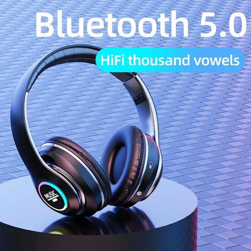 Беспроводные наушники Bluetooth 5 0 глубокие басы Стерео шумоподавление игровая