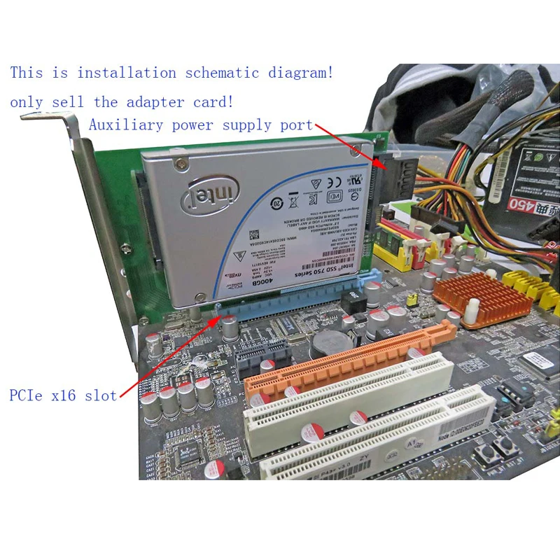H1111Z добавить на карту PCI-E 3,0x4 полосы к U2 U2 комплект SFF-8639 Хост адаптер для Материнская плата Intel 750 2," NVMe диск PCIe SSD Riser Card