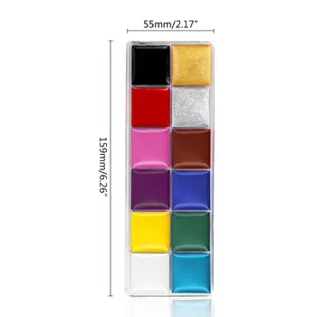 

12 Colors Non Toxic Face Body Paint Water Soluble Oil Painting Tattoo Halloween 203A