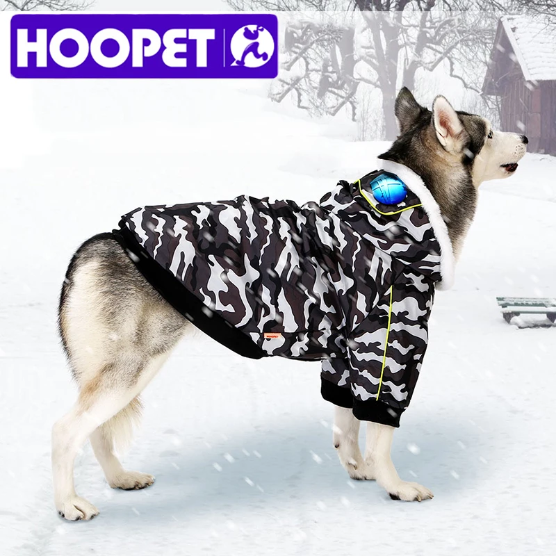HOOPET New Style Pet Dog Clothes Winter Warm Cotton Clothes for Big Dog