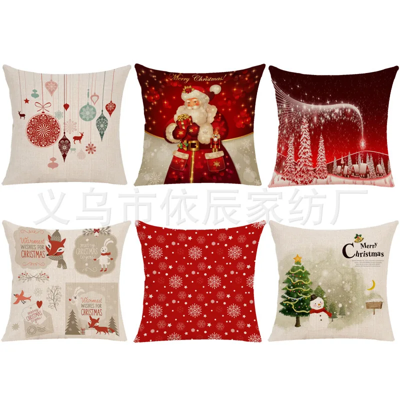 

Ins Santa Claus gift Snowman sofa car pillow cushion