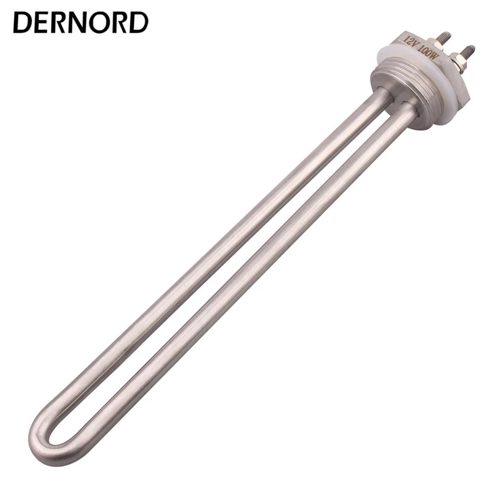 Dernord Water Heating Element 12v 200w Immersion Screw Plug Heater With 1'' BSP 