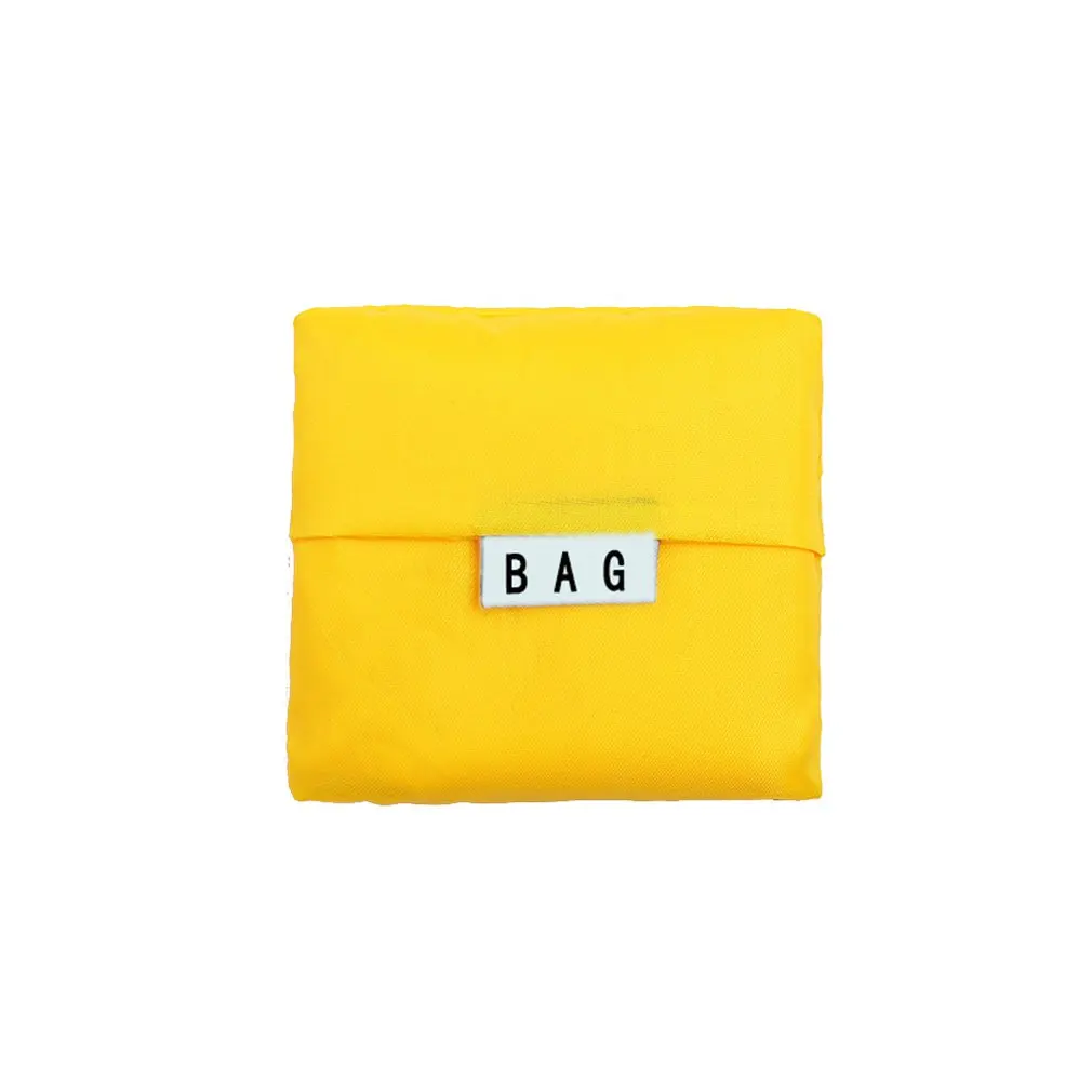 

Foldable Waterproof Eco Friendly Shopping Bag Storage Tote Solid Color Reusable Large Capacity Portable Handbag