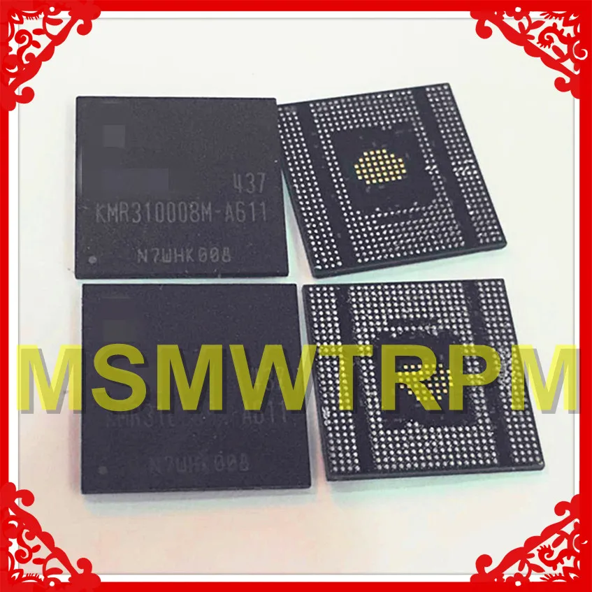 KMR310008M-A611 BGA221Ball EMCP 16+ 24 16 Гб памяти мобильного телефона новые оригинальные и подержанные припаянные шары протестированы ОК
