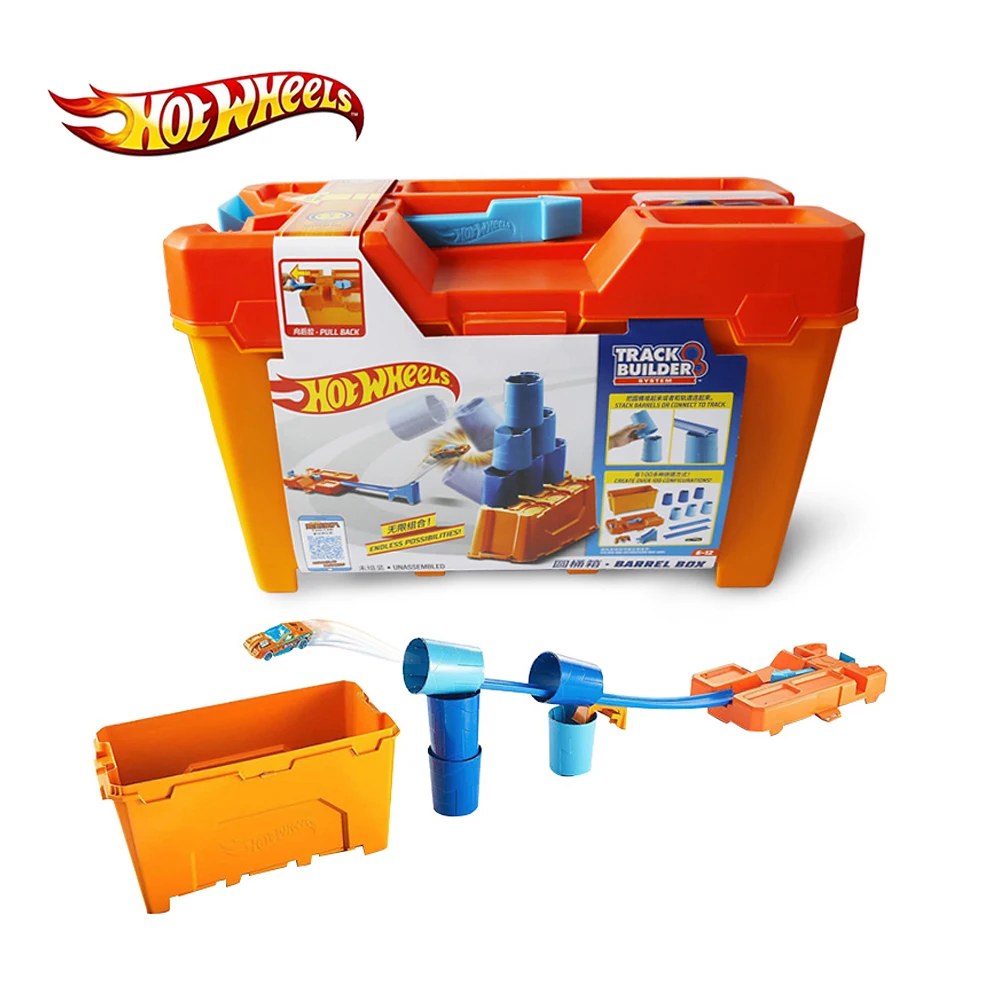 

Hot Wheels Round Cup Challenge Track Assembly Set Track Builder 4 Stunt Style Multifunctional Box Mini Car Hot Wheels Toy GCF91