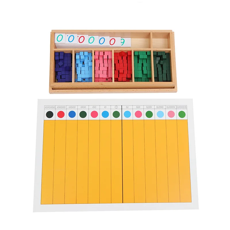 

Tiger Every Day Montessori Profession Mathematics Teaching Aids Europe And America Export Standard XIAOSHUDIAN of Game-Board