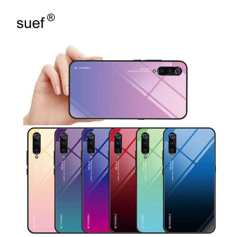 Чехол из закаленного стекла с градиентом для Oneplus 5 5T 6 6T 7 7T смартфон полным