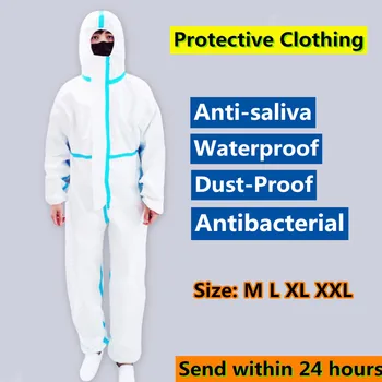 

Isolation Disinfection Suit Protective Suit Set Antibacterial Dust-Proof Coveralls Anti Dust Bacteria Isolation Clothes Suit Big