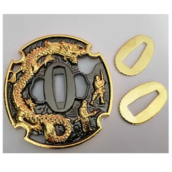 

Exquisite Alloy Dragon Tsuba Hand Guard for Japanese Sword Samurai Katana Wakizashi Delicat Sword Fitting Tanto Sword Knife
