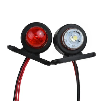 

Car Side Marker Light Trailer Truck 2Pcs 2Pc E17209 2x Plastic 12/24V LED Red
