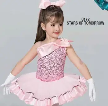 

2018 Time-limited Girls Leotard Ballet Tutu Female Children Latin Dance Clothes Children's New Costume Skirt Girl With Sequins