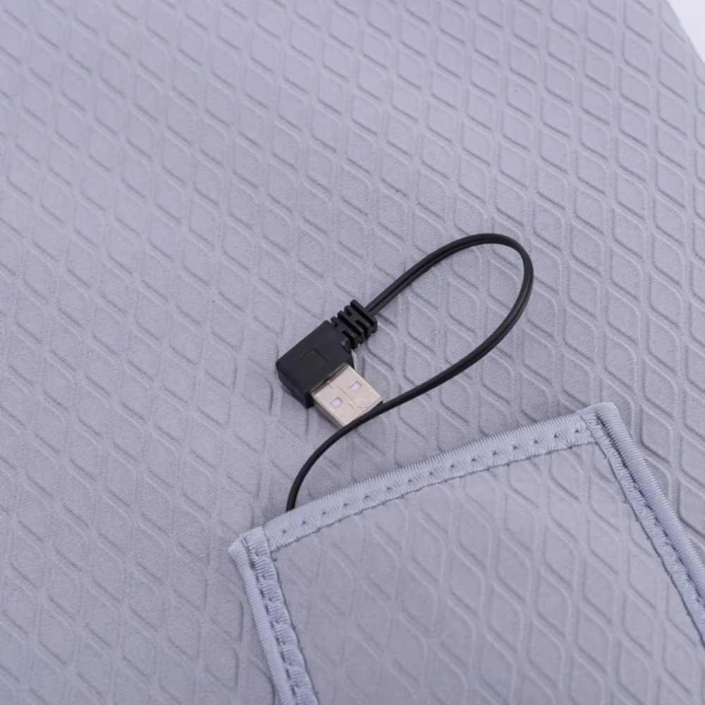 Мужской наружный USB Инфракрасный нагревательный жилет, зимняя гибкая электрическая тепловая одежда, жилет для спорта и пешего туризма