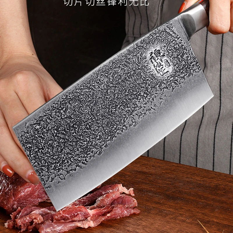 

Tang Knife kitchen knives sharp slicing knife high hardness meat cleaver kitchen knife chef special knives 5CR15MOV steel