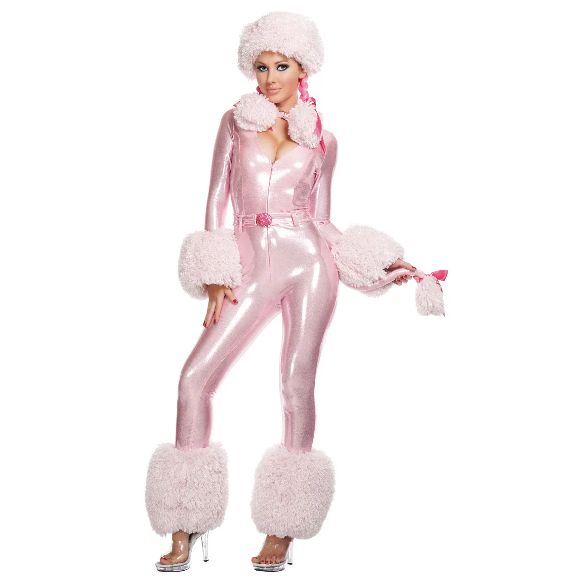 

Hide Substance Princess Character Cosplay Uniform Halloween Stage Costume Christmas Pink Dog Apparel