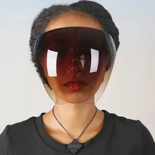 Women Men Protective Face Shield Glasses Goggles Full Face Covered Spherical Lens Anti-Spray Mask Safety Sunglasses