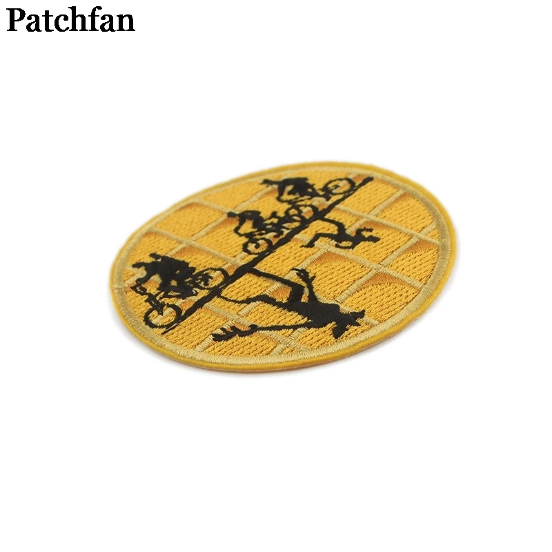20 шт./партия, Patchfan, странные вещи, круглые аппликационные заплатки сделай сам, Железный на обуви, рубашка, одежда, наклейки в стиле панк, вышитые значки A2258