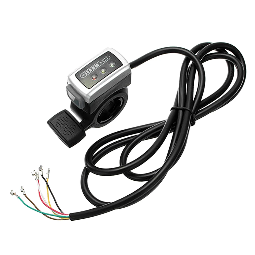 

36V Electric Bike Scooter Handlebar Speed Battery Capacity Indicator Accelerator Thumb Throttle Speed Control