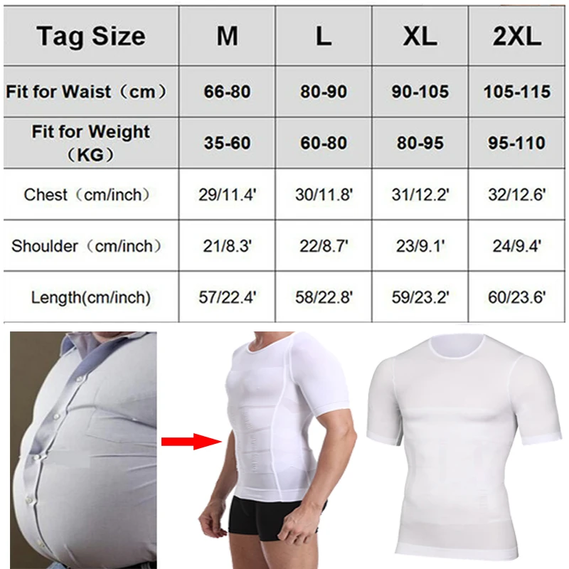 Classix Men Body Toning T-Shirt Slimming Body Shaper Corrective Posture Belly Control Compression Man Modeling Underwear Corset