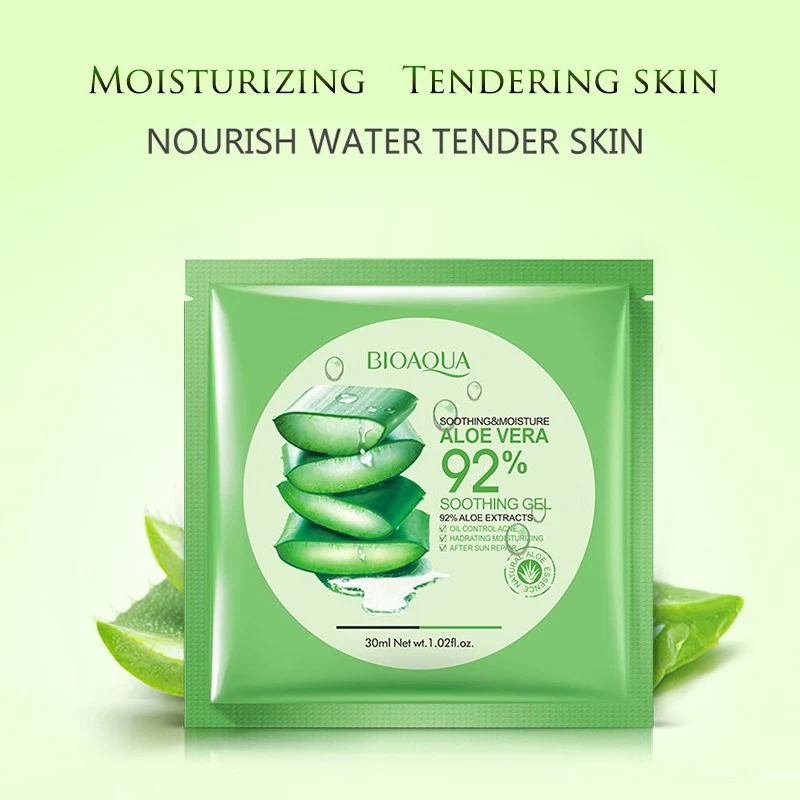 17 ALOE EXTRACT BIOAQUA уход за кожей растение увлажняющая маска для лица контроль масла удаления угрей маска на лицо Уход за лицом - Цвет: 17 ALOE EXTRACT