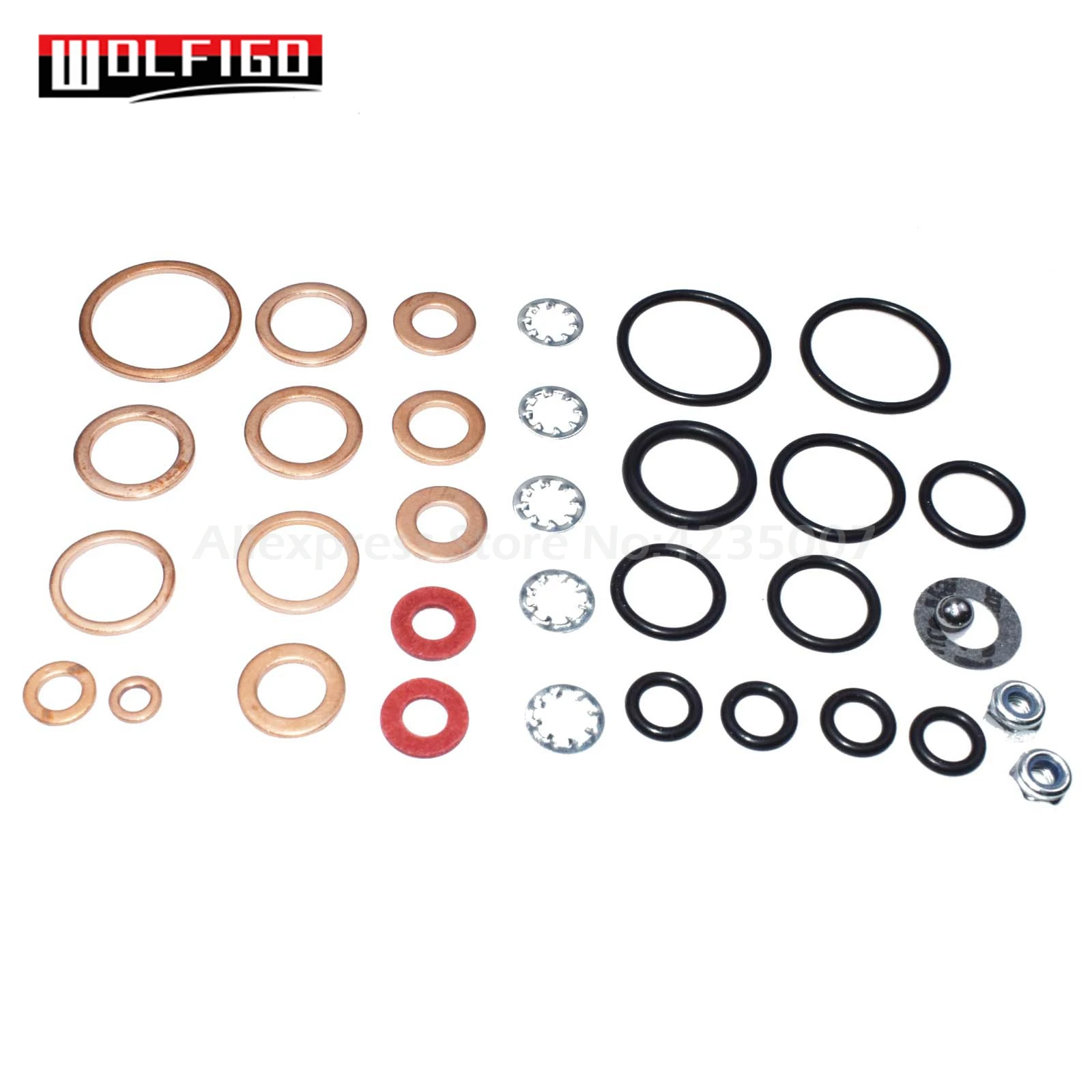 WOLFIGO 7135-110 для Ford Massey Ferguson CAV инжектор насос ремонтный комплект прокладок 7135-110 S, 7135-110,7135-70,9009-089A